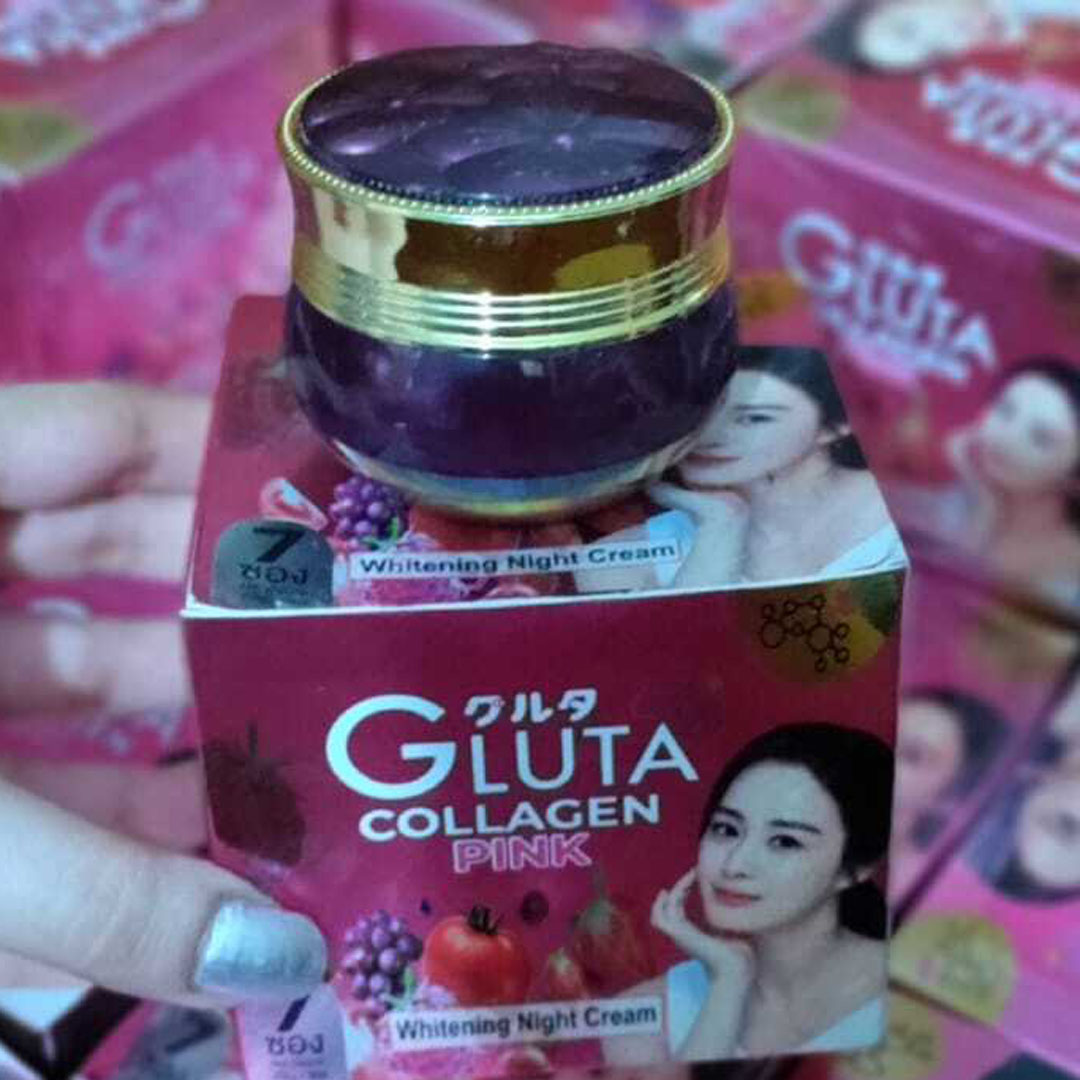 GLUTA COLLAGEN PINK WHITENING NIGHT CREAM